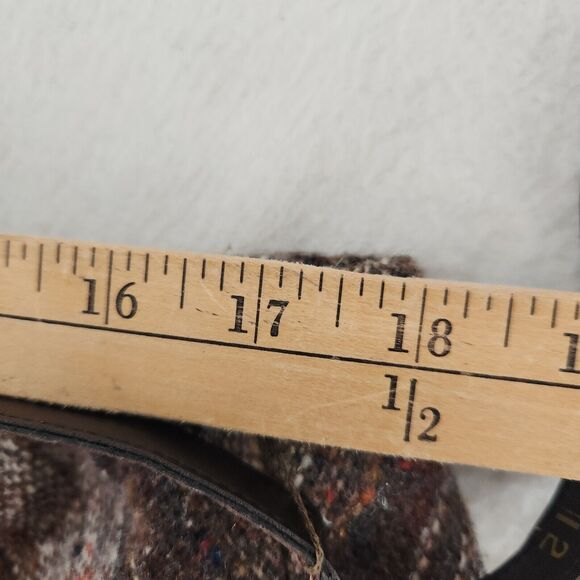 Vintage Skirt 80s Plaid Wool Tweed A-Line Preppy Dark Academia Retro Classic 12 - Picture 11 of 11